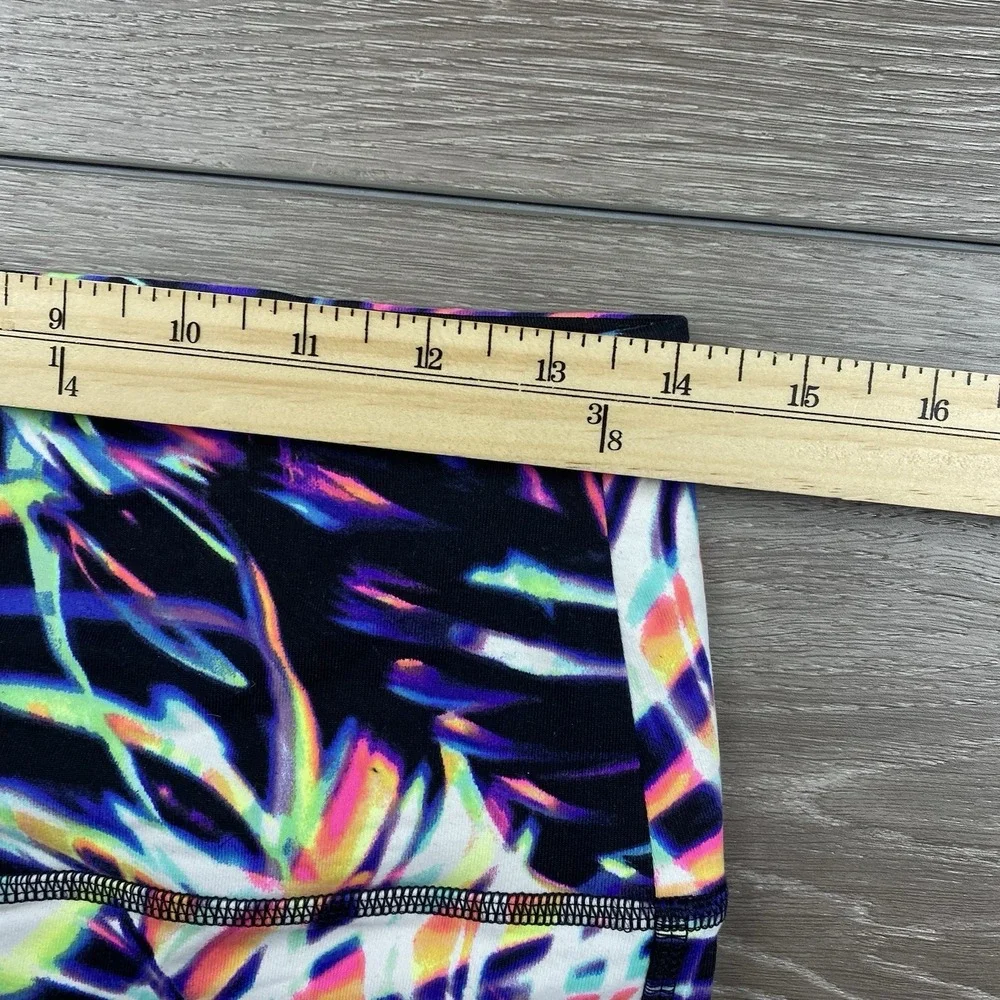 Victoria's Secret PINK Women's Ultimate Crop Leggings Multicolor Tropical Large